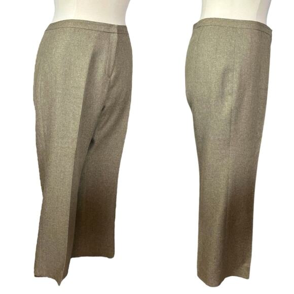 Le Suit Retro Pant Suit Set 3 Button Shawl Collar Blazer Tan Women’s Size 16 - Picture 6 of 14
